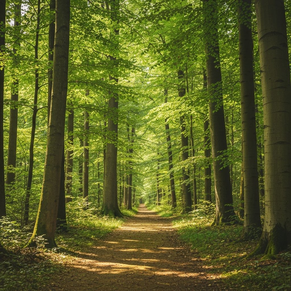 Ein ruhiger Waldweg - dein persönlicher Weg zur Heilung